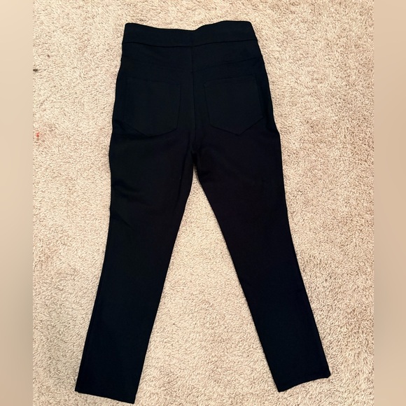 Quince Ultra Stretch Ponte Pull on Pants Black Straight Leg Size Small - Picture 10 of 12
